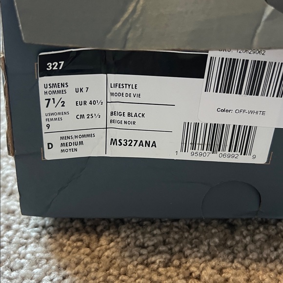 NWT New Balance 327sneakers in off white with leopard print logo. Super cute!! - Picture 4 of 7